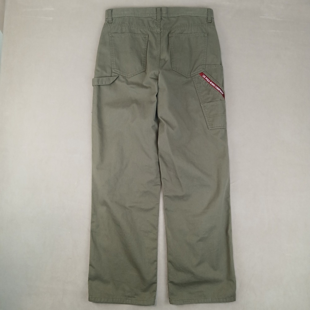 Vintage Ralph Lauren Polo Jeans Co 20 30x30 Womens Pants Carpenter Twill Wide